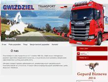 Tablet Screenshot of gwizdziel.pl